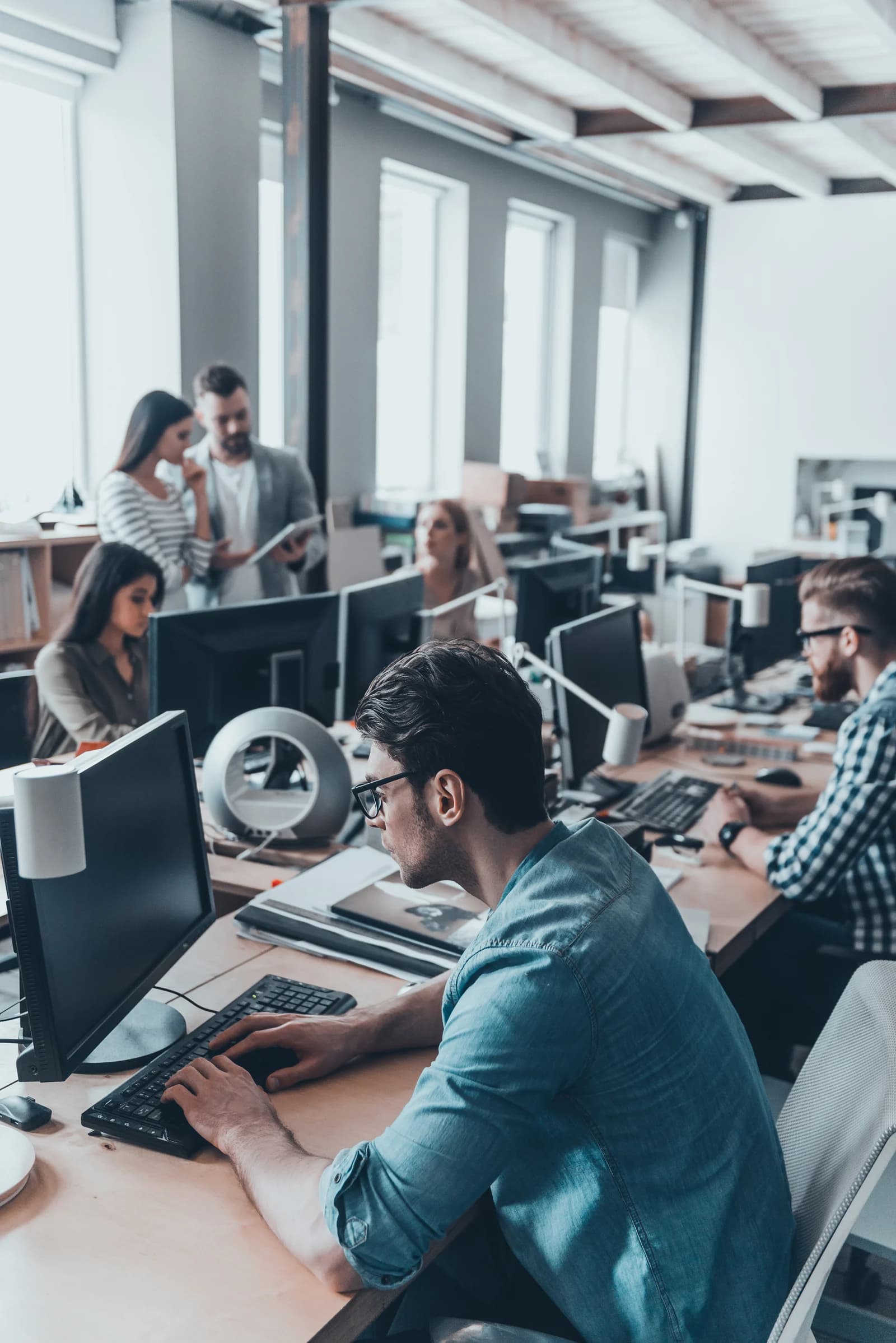 Use cases-people Busy working day